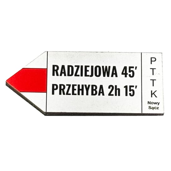 Magnes Drewniany Tabliczka Radziejowa I Przehyba Beskid Sądecki / Vyrypa Inna marka
