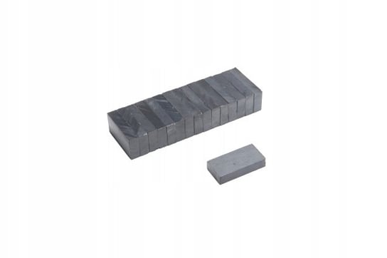 Magnes Ferrytowy Płytkowy MPŁ 25x12,5x5 F30 komplet 10 sztuk Top Magnesy