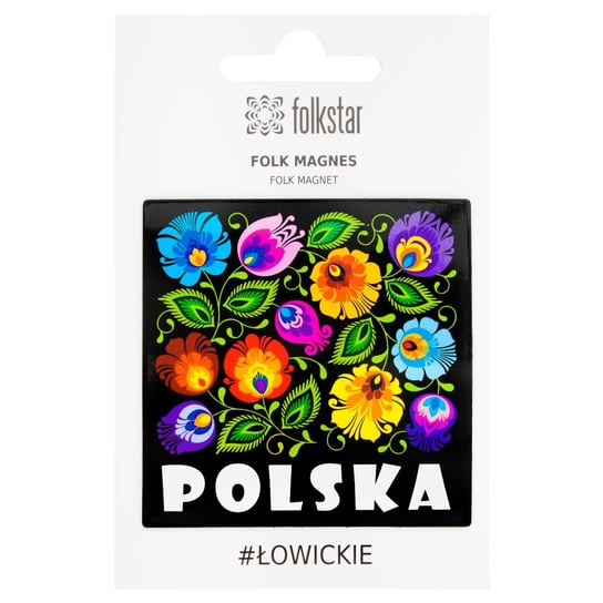 Magnes Fol Łowic Czarny Polska Folkstar