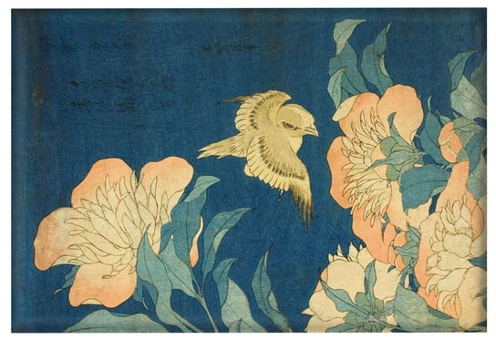 Magnes Kanarek i piwonia Katsushika Hokusai Inna marka