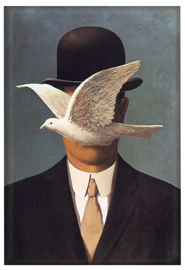 Magnes Mężczyzna w meloniku René Magritte Inna marka