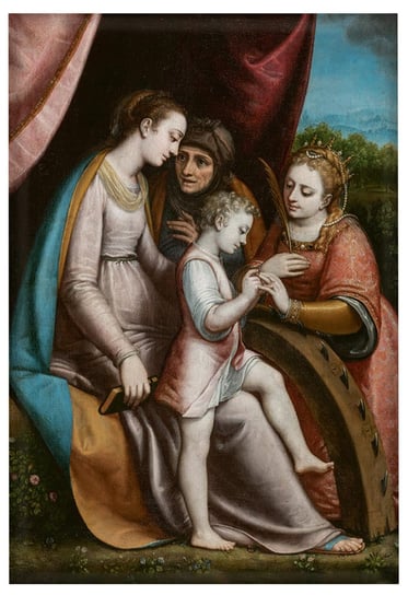 Magnes Mistyczne zaślubiny świętej Katarzyny Sofonisba Anguissola Inna marka