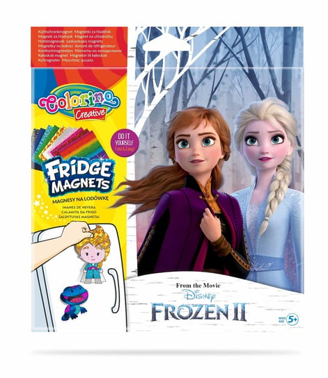 Magnes na lodówkę, Frozen, mix, 4 sztuki Colorino