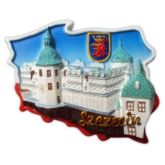 Magnes na lodówkę kontur Szczecin Zamek Inna marka