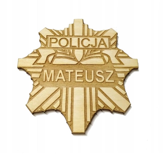 Magnes na lodówkę policja odznaka grawer imię Inna marka