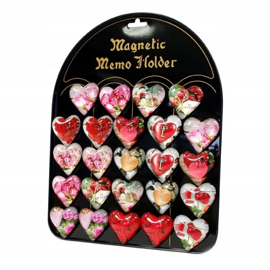 Magnes na lodówkę walentynki serce różne wzory Midex