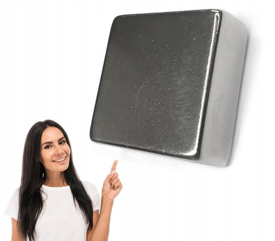 Magnes NEODYMOWY Płytkowy 20x20x10 mm MOCNY N38 silny Prostokątny Kwadrat Tomar