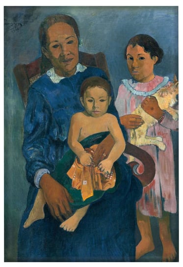 Magnes Polinezyjska kobieta z dziećmi Paul Gauguin Inna marka