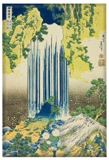 Magnes Wodospady Yoro w prowincji Mino Katsushika Hokusai Inna marka
