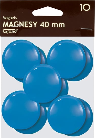 Magnesy 40 mm niebieskie 10 sz Grand