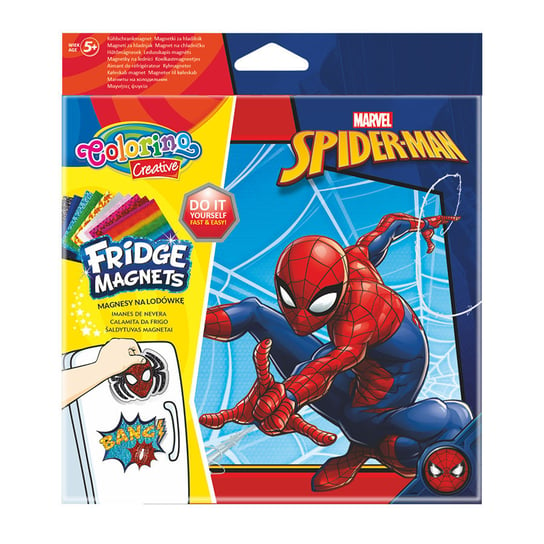 Magnesy Na Lodówkę  Bang Colorino Kids Spiderman 91857Ptr Colorino