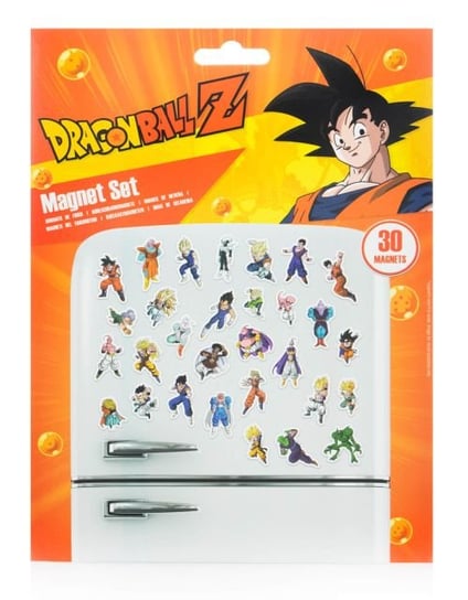 Magnesy na lodówkę Dragon Ball Z The Buu Saga zestaw 30 magnesów Dragon Ball