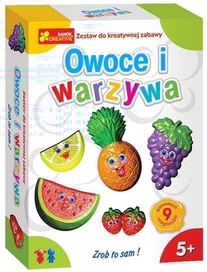 Magnesy na lodówkę - zrób to sam, Owoce i warzywa, zestaw kreaktywny Ranok-Creative