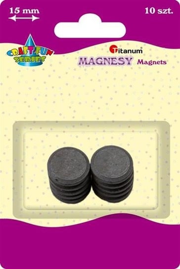 Magnesy okrągłe 10szt, CRAFT-FUN Titanum