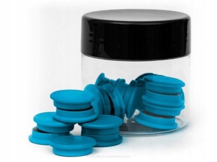 Magnesy okrągłe, niebieskie, 30 mm, 10 sztuk TRES