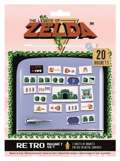 Magnesy PYRAMID POSTERS The Legend of Zelda Retro, 18x24 cm The Legend Of Zelda