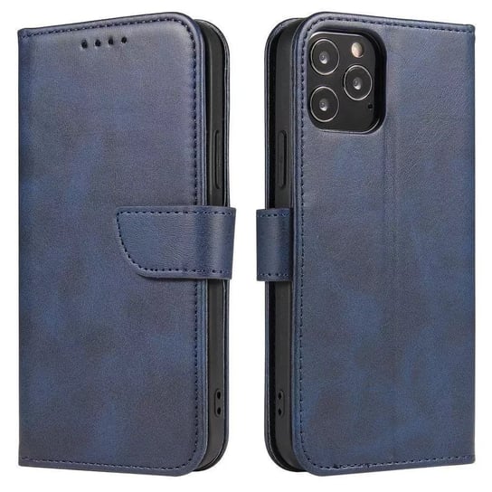 Magnet Case elegancki futerał etui pokrowiec z klapką i funkcją podstawki Samsung Galaxy A03s (166,5) niebieski 4kom.pl