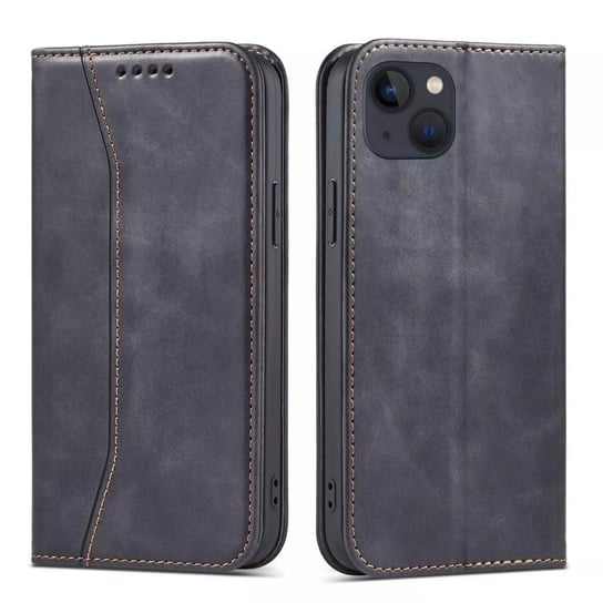 Magnet Fancy Case etui do iPhone 13 mini pokrowiec portfel na karty kartę podstawka czarny 4kom.pl