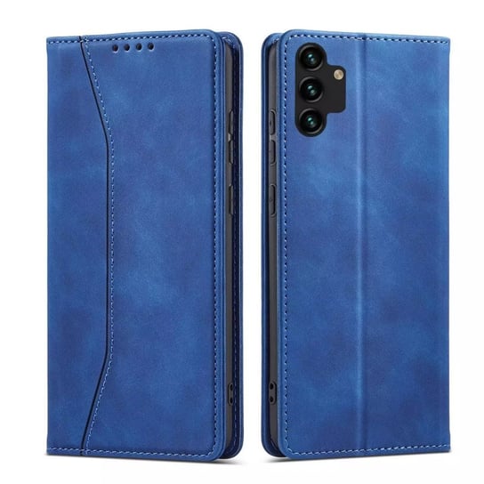 Magnet Fancy Case etui do Samsung Galaxy A13 5G pokrowiec portfel na karty kartę podstawka niebieski 4kom.pl