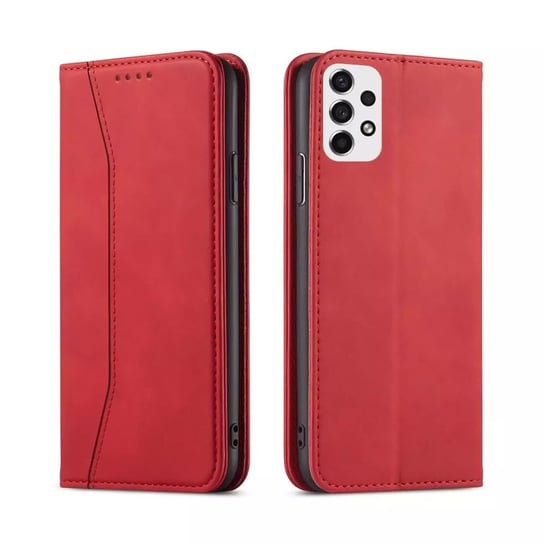 Magnet Fancy Case etui do Samsung Galaxy A53 5G pokrowiec portfel na karty kartę podstawka czerwony Samsung