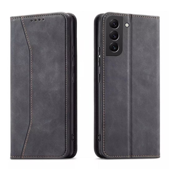 Magnet Fancy Case etui do Samsung Galaxy S22 pokrowiec portfel na karty kartę podstawka czarny 4kom.pl