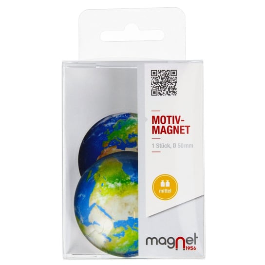 Magnet, Magnes szklany, Ziemia Kopuła, 5 cm, 117-0-0026 Magnet