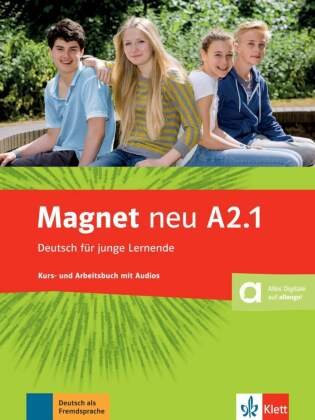 Magnet neu A2.1. Kurs- und Arbeitsbuch mit Audio-CD. Klett Sprachen Gmbh