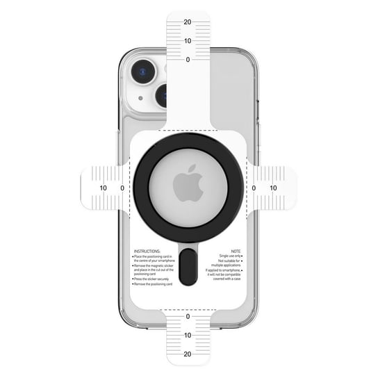 Magnetyczna blaszka ring podkładka magnes do etui uchwytu magnetycznego MagSafe iPhone X XS 11 12 13 14 15 (Czarny) MFC