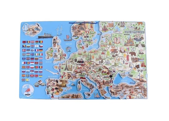 Magnetyczna Mapa Europy Xxxl Woodyland