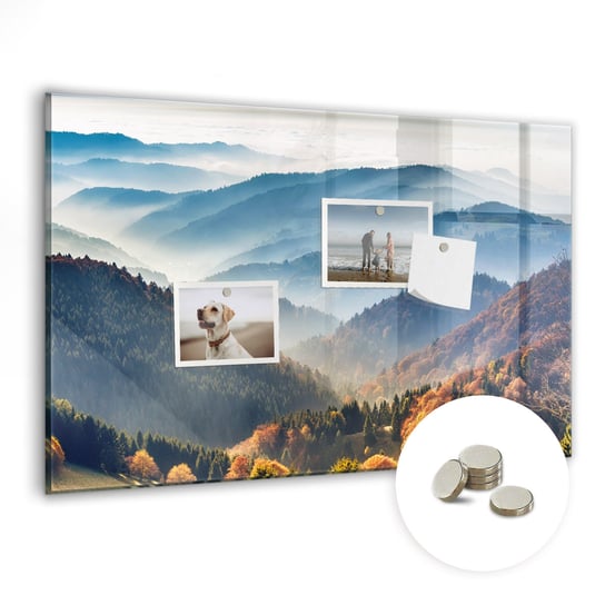 Magnetyczna Tablica ze Wzorem, 60x40 cm + Magnesy, Krajobraz górski Coloray