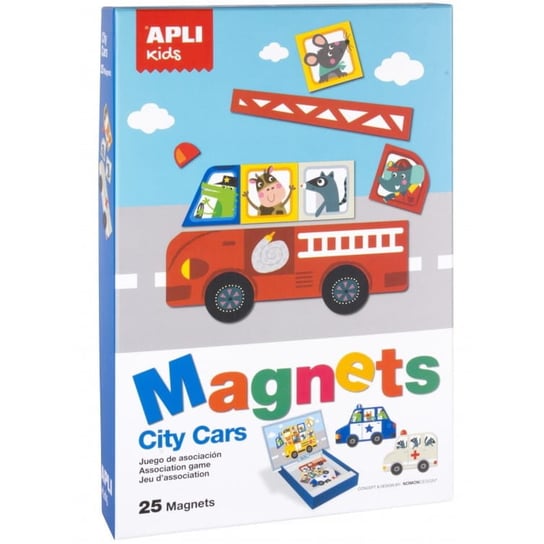Magnetyczna układanka Apli Kids - Pojazdy Inna marka