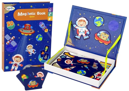 Magnetyczna Układanka Książka Kosmos Gwiazdy Import LEANToys Inna marka