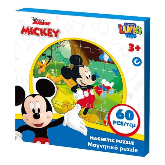 Magnetyczne Puzzle Myszka Mickey 563909, 60 el. Diakakis