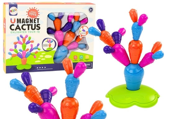 Magnetyczny Kaktus Klocki Konstrukcyjne 16 Elementów Lean Toys