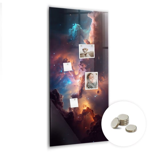 Magnetyczny Organizer na Ścianę 120x60 cm - Galaktyka kosmos Coloray