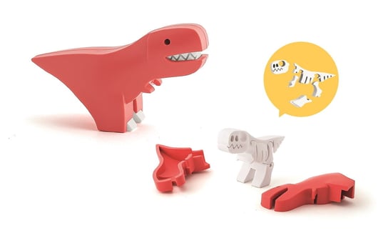 Magnetyczny Składany T-Rex z Książeczką HalfToys