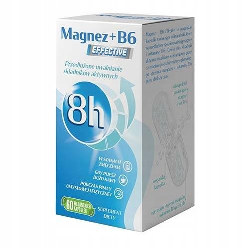 Magnez+b6 effective (60 kaps.) 100g, Propharma Suplement diety Propharma