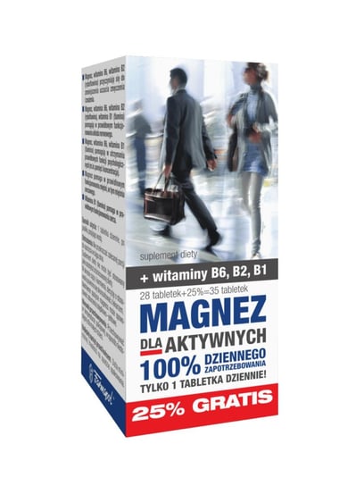 Magnez Dla Aktywnych, suplement diety, 35 tabletek Farmapol