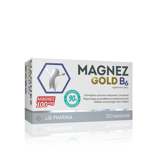 Magnez Gold B6, Suplement diety, 50 tabl. Alg Pharma