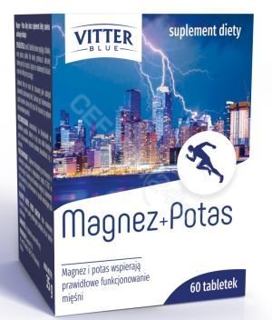Magnez + Potas Vitter Blue, suplement diety, 60 tabletek Diagnosis S.A.