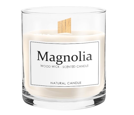 Magnolia - Sojowa Świeczka Zapachowa SkandynawskiDom