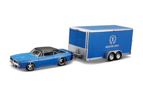 Maisto, model kolekcjonerski Dodge Charger R/T + Car Trailer Maisto