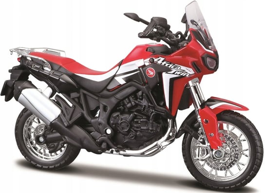 Maisto, model kolekcjonerski Honda Africa Twin Dct z podstawką 1/18 Maisto