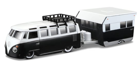 Maisto, model kolekcjonerski Volkswagen Van 'Samba' + Alameda Trailer 1/64 Maisto