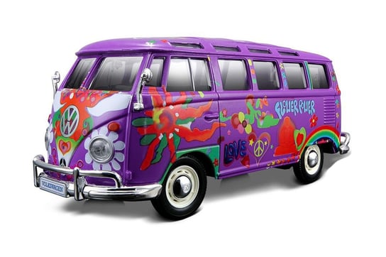 Maisto, Volkswagen, samochód zdalnie ssterowany Hippie Van Samba, 1/25, fioletowy, 32301 Maisto