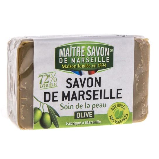 Maitre Savon De Marseille, mydło marsylskie oliwkowe, 100 g Maitre Savon De Marseille