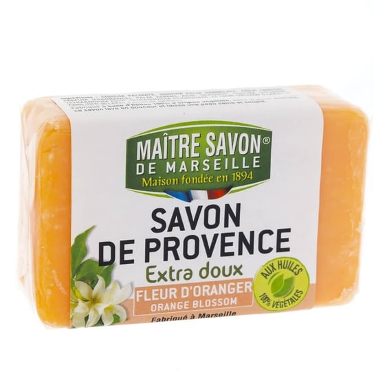 Maitre Savon De Marseille, mydło marsylskie pomarańcz, 100 g Maitre Savon De Marseille