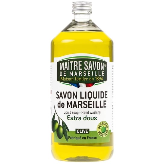 Maitre Savon De Marseille, mydło marsylskie w płynie oliwkowe, 1000 ml Maitre Savon De Marseille