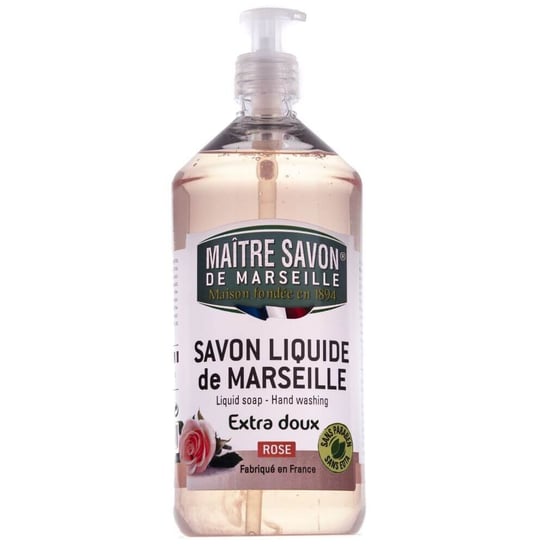 Maitre Savon De Marseille, mydło marsylskie w płynie róża, 1000 ml Maitre Savon De Marseille