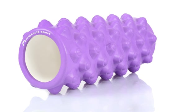 Majestic Sport, Roller z wypustkami, 33x14 cm, fioletowy Majestic Sport